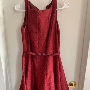 Red A-Line Dress